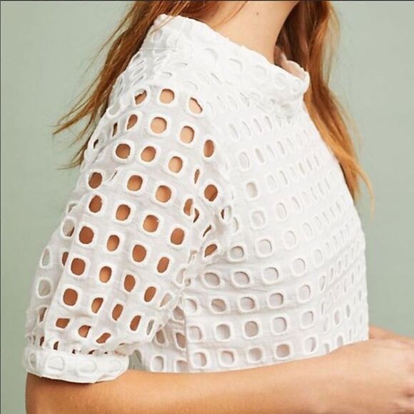 Anthropologie Wolven Eudora Eyelet Top - Picture 4 of 15